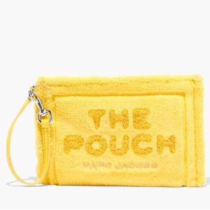NWT Marc Jacobs Women's Pouch Terry Wristlet Clutch Bag Yellow